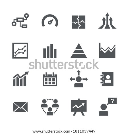 Business icon set, Vector design