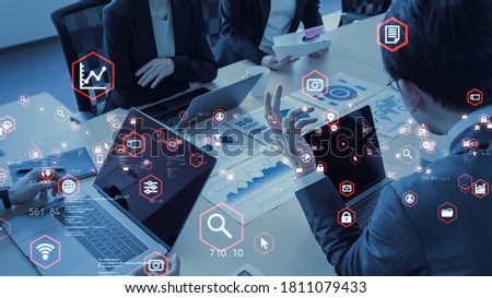 Business network concept. Group of businessperson. Teamwork. Human resources. Royalty-Free Stock Photo #1811079433