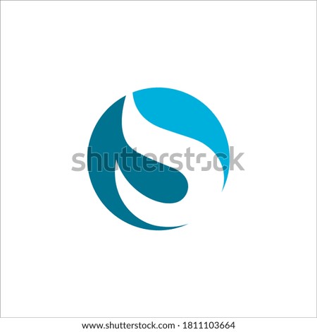 S logo design vector sign