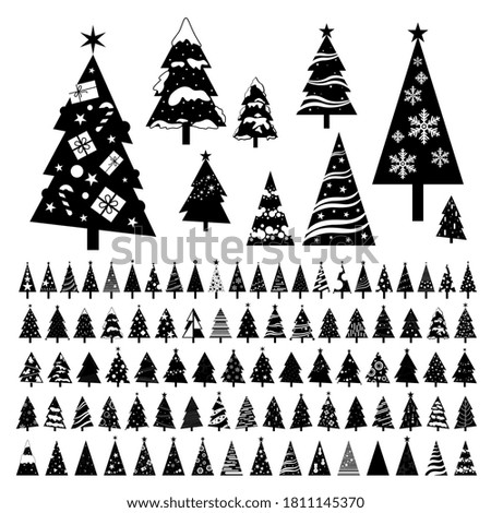 Christmas tree on white background vector illustration