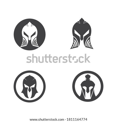 mask gladiator vector  illustration template design