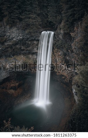Long Exposure Shot of Brandywine Falls in Whistler
