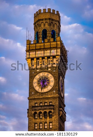 The Bromo-Seltzer Tower in downtown Baltimore, Maryland.