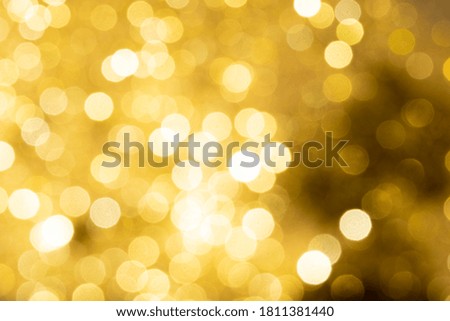 Abstract background bokeh Gold Glitter and elegant for Christmas and Happy new year