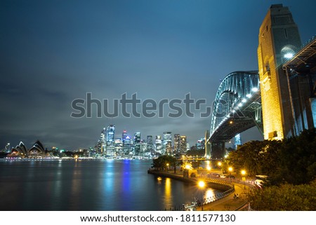 Sydney Harbour Bridge night view