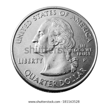                                United States quarter dollar Royalty-Free Stock Photo #181163528