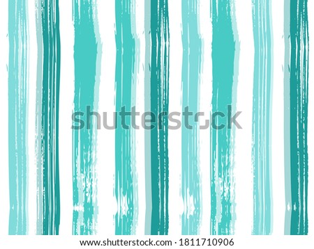 Seamless vector pattern made by hand drawn thin paint strokes. Striped tablecloth textile print.