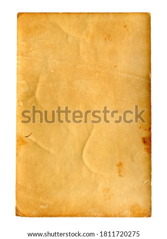 Old Paper Isolated on The White Background