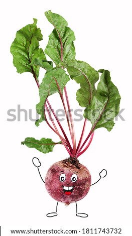 Beetroot as a comic character
