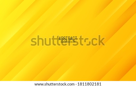 Abstract futuristic template geometric diagonal lines on yellow orange background. Modern tech concept. You can use for cover brochure template, poster, banner web, print ad, etc. Vector illustration Royalty-Free Stock Photo #1811802181