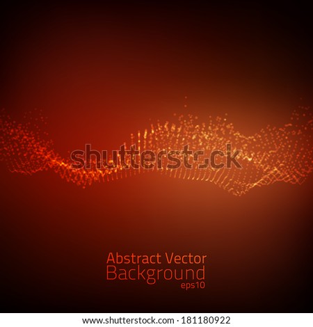 Abstract vector background. Futuristic style card. Elegant background for business presentations. Lines, point, planes in 3d space. 