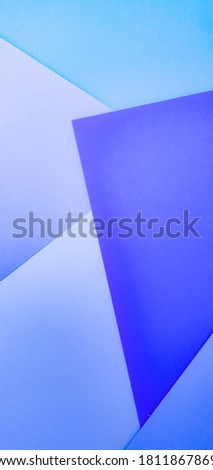 Blue lines and triangular shapes