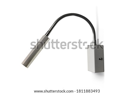 Modern white Picture wall lamp on white background