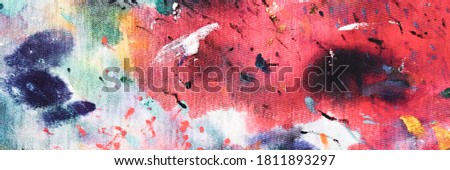 Bright Artistic Print. Red Watercolor Drawing. Tie Dye Artwork. White Crumpled Splash. Vintage Canva. Blue Motion Graffiti. Black Abstract Texture.