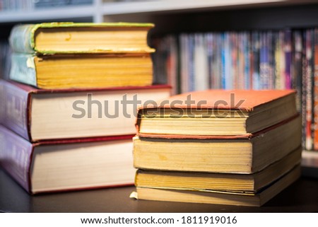 A group of old books