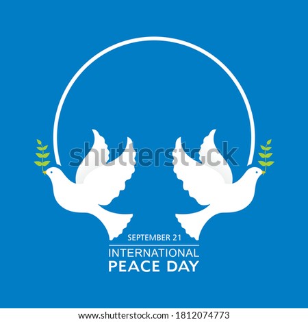 Vector Illustration of International Peace Day observed on September 21
