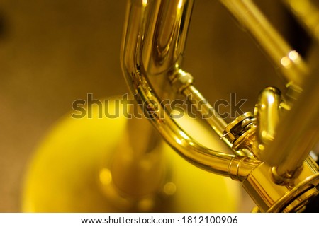 Trombone Close Up Brass Instrument Music Royalty-Free Stock Photo #1812100906