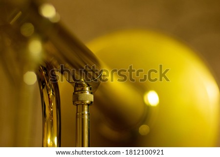 Trombone Close Up Brass Instrument Music Royalty-Free Stock Photo #1812100921