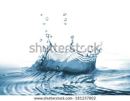 drop splash of fresh water. can be used as a background or texture