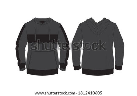t-shirt and hoodie in sports category color and black white full editable file