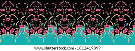 border vector flower pattern illstration