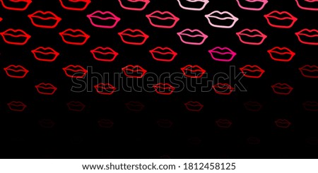 Dark Pink, Red vector template with businesswoman signs. Illustration with signs of women's strength and power. Simple design for your web site.