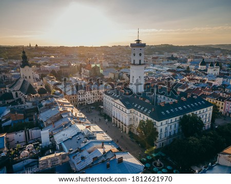 A view of a city Lviv