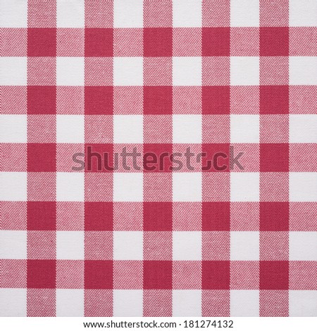 Red and white tablecloth background  