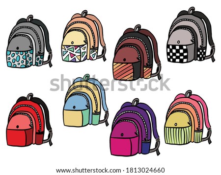 bag Set Collection. stationary clip art Collection