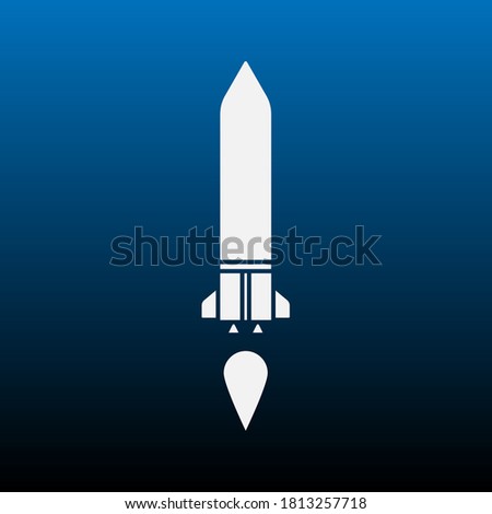 Rocket icon. simple symbol vector. vector illustration