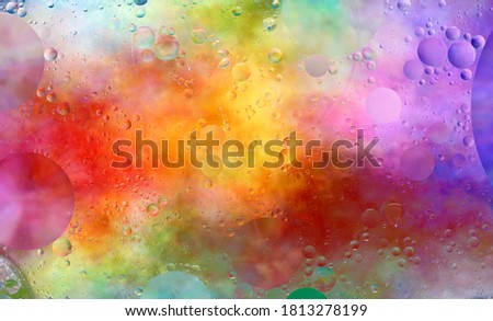 Creative design of colorful wet background