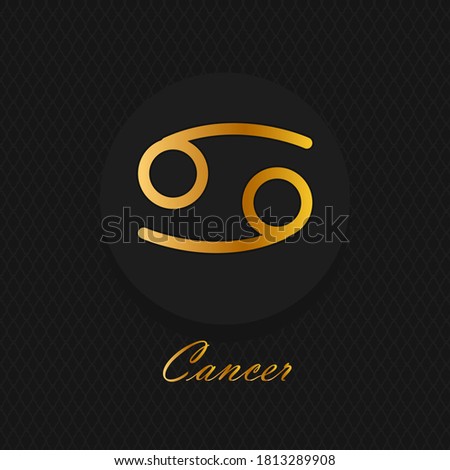 Horoscope sign, graphic. Astrology. Zodiac signs and symbols on dark background