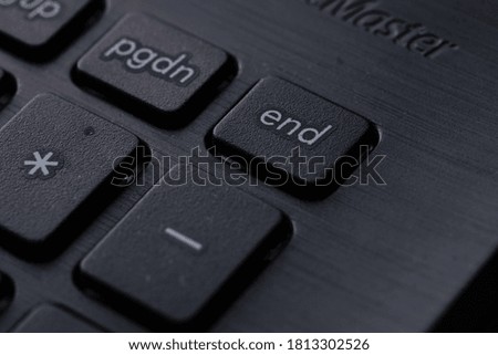 keyboard with end key close up