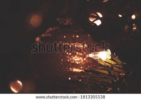 Christmas Tree Lights with Bokeh