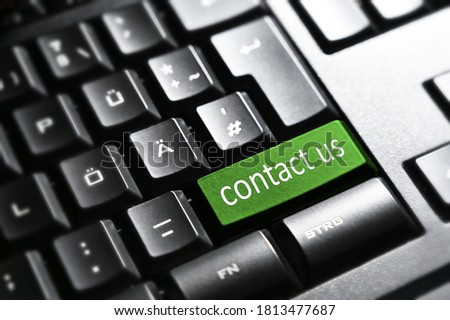 Contact us , Keyboard button

