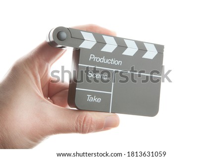image of clapper board hand 
