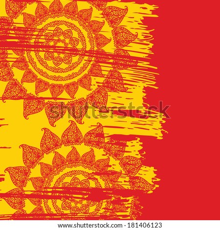 background in ethnic style