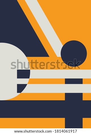 Retro abstract design vector. colorful geometric compositions for art print, wall decor, book, covers, posters, flyers, magazines, business annual reports