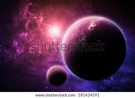 Pink Planet - Elements of This Image Furnished By NASA