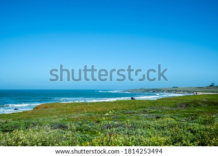 Image of the California State Highway 1 coastline in California, United States of America.