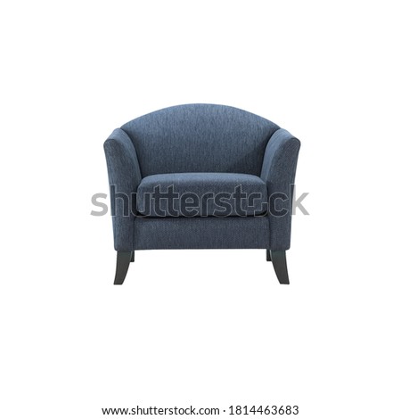 Modern Armchair Single Sofa Seat Home Living Room or Bedroom. Royalty-Free Stock Photo #1814463683