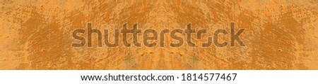  Wall old painted concrete. Colorful spotted background. Orange trend backdrop. Website template.