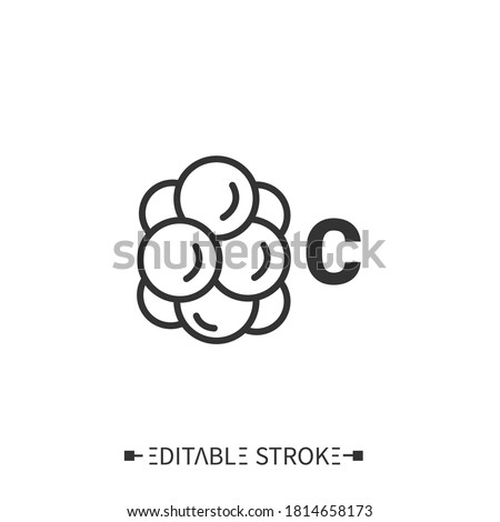 Cholesterol line icon. Cholesterol molecule. Cholesterol plague.Nutrition facts. Healthy, balanced nutrition concept. Diet. Isolated vector illustrations.Editable stroke  Royalty-Free Stock Photo #1814658173