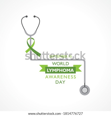 Vector illustration of World Lymphoma Awareness Day observed on September 15th