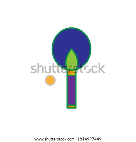 bad table tennis icon vector design illustration
