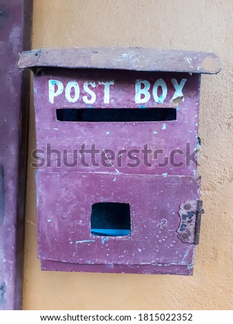 A postbox, also known as a collection box, mailbox, letter box or drop box is a physical box in which mails,letters are collected.