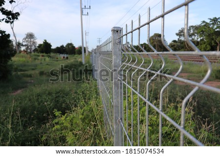 Iron fence and sky atmosphere