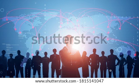 Global communication network concept. Worldwide business. Intelligence agencies. *Video version available in my portfolio. Royalty-Free Stock Photo #1815141047