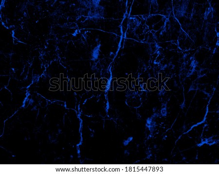 Beautiful abstract color blue grunge marble on black background and gray and blue granite tiles floor on blue background 