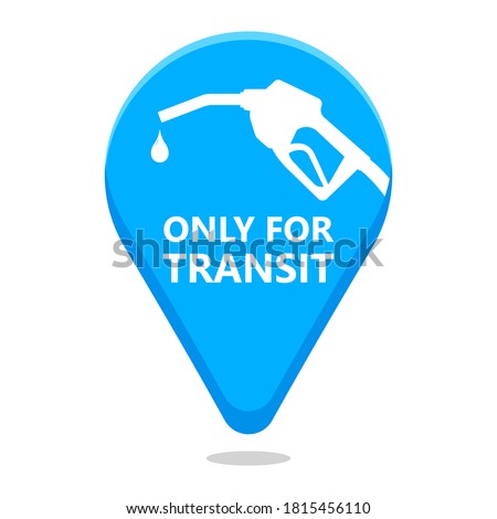 Only for transit Sign Simbol illustration Vector